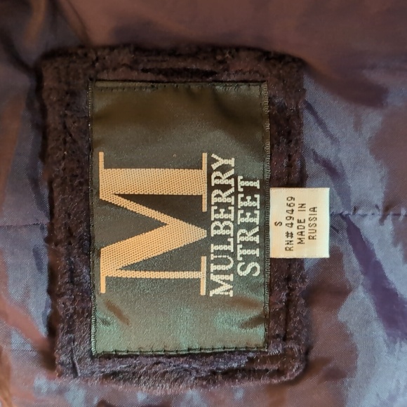 Mulberry Street Women's Purple Pea Coat,Size S. - Picture 6 of 12